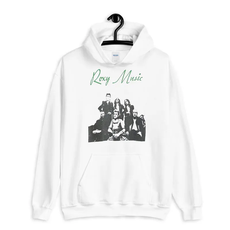 White Hoodie 1972 Vintage Roxy Music T Shirt
