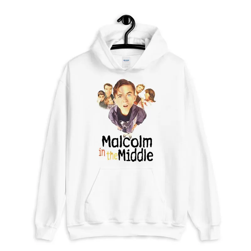 White Hoodie 90s Vintage Malcolm In The Middle Shirt