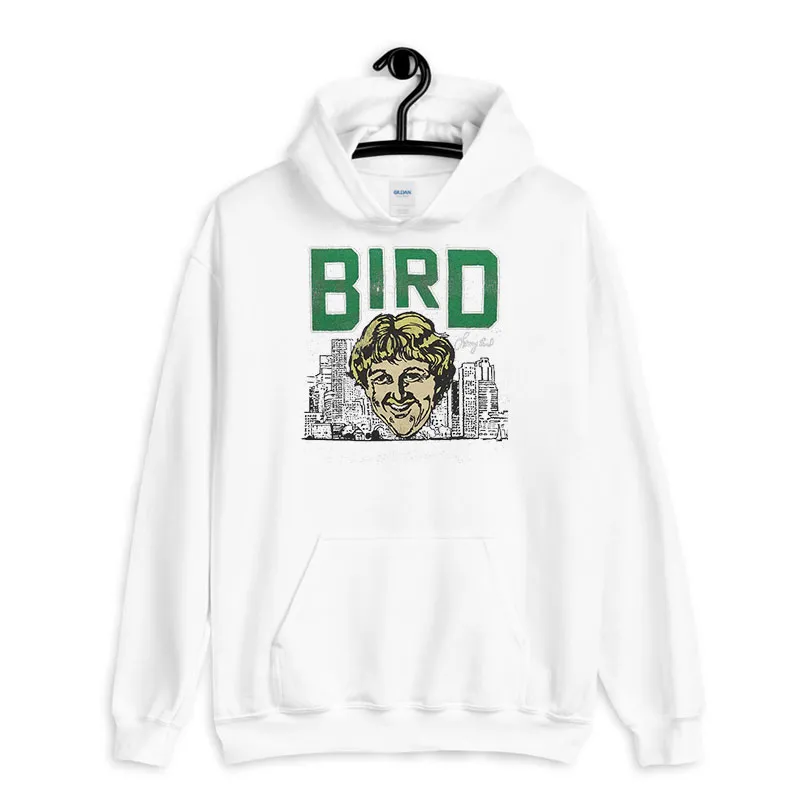 White Hoodie Vintage Homage Celtics Nba Larry Bird Shirt