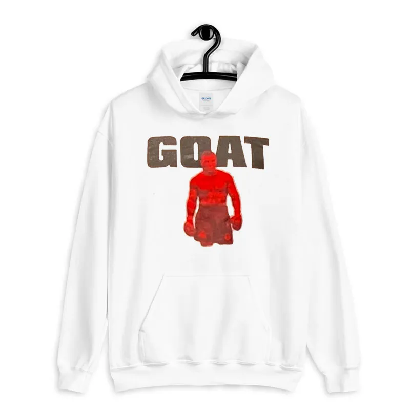 White Hoodie Vintage Inspired The Goat Mike Tyson Shirt
