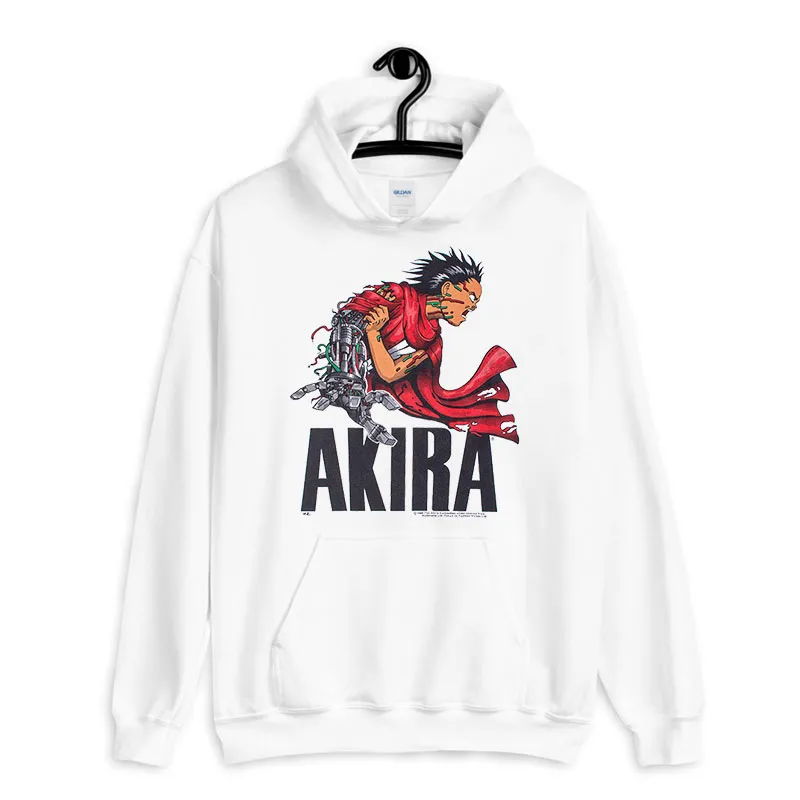 White Hoodie Vintage Tetsuo Shima 80s Shakira Akira Shirt