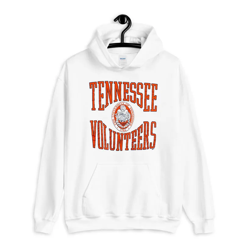 White Hoodie Volunteers Tennessee Vintage Sweatshirt