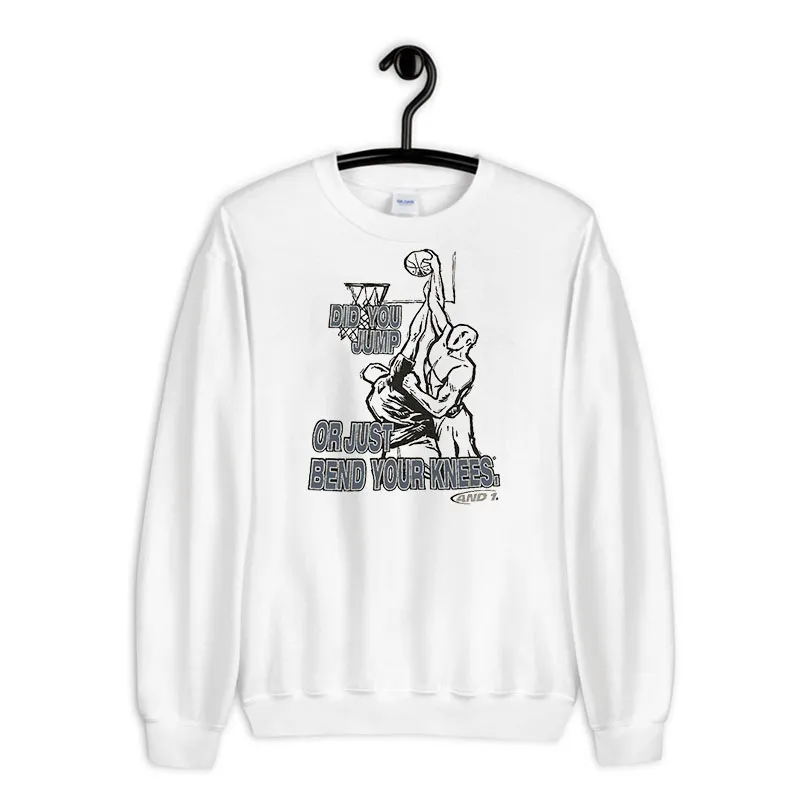 White Sweatshirt 90s Basketball Vintage And 1 Shirt