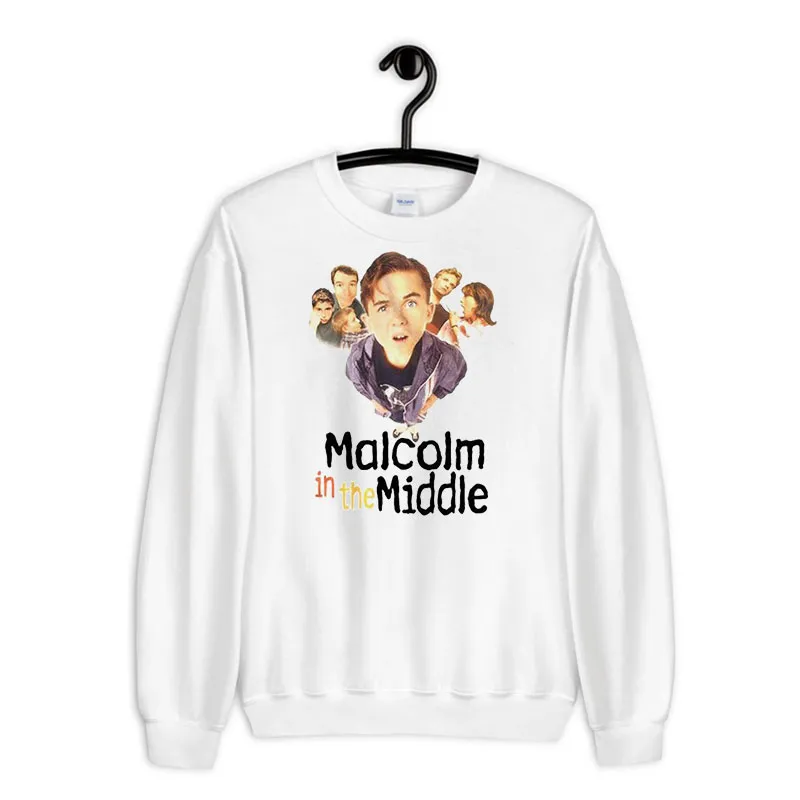 White Sweatshirt 90s Vintage Malcolm In The Middle Shirt