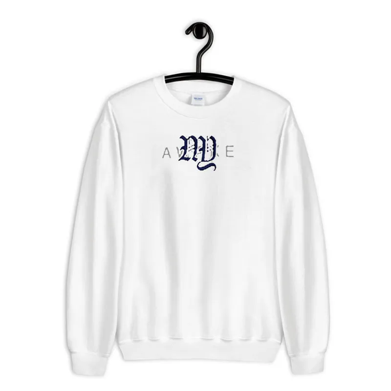White Sweatshirt Printed Awake Ny Hoodie