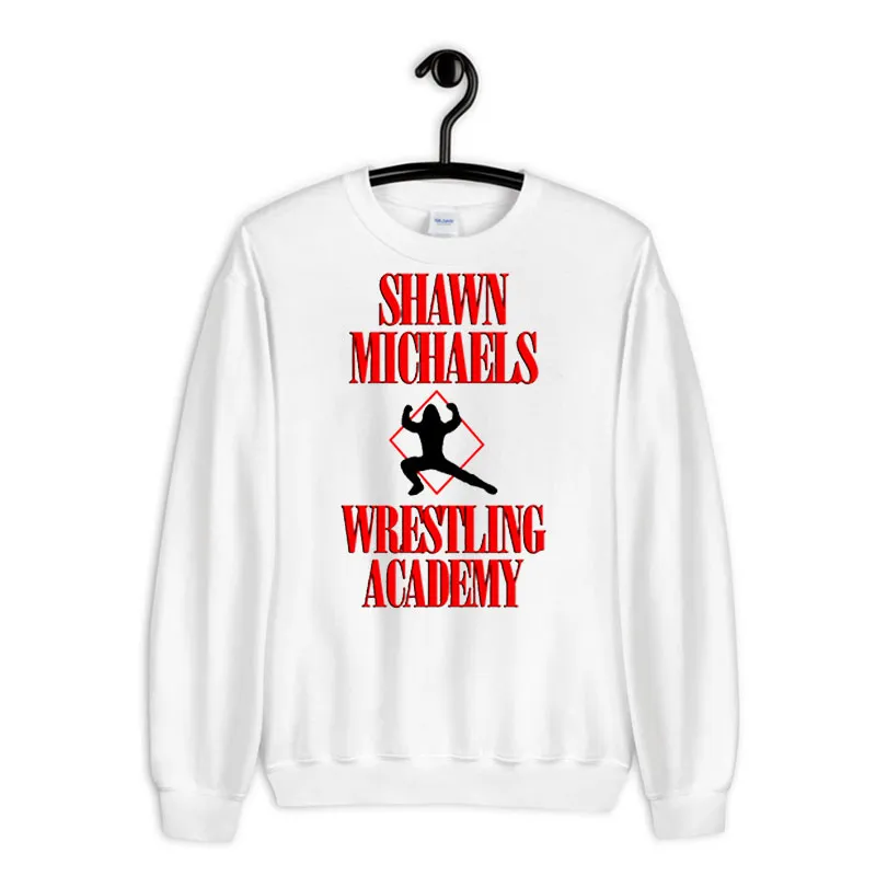 White Sweatshirt Shawn Michaels Wrestling Academy Shirt