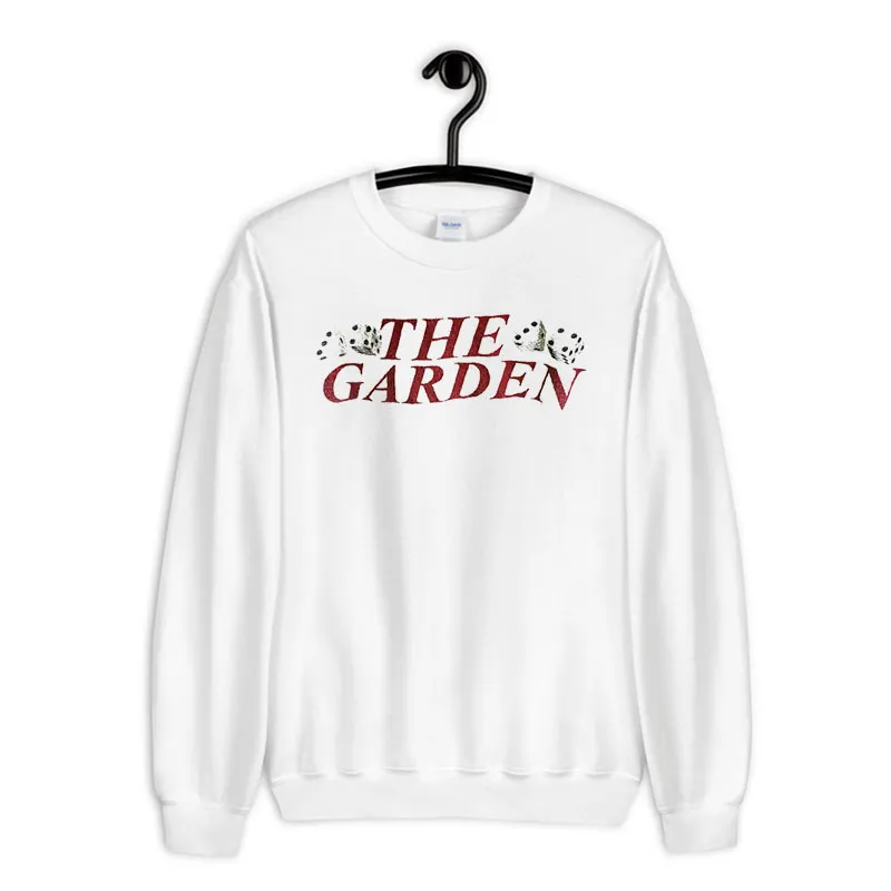 White Sweatshirt Vintage 90s The Garden Shirt