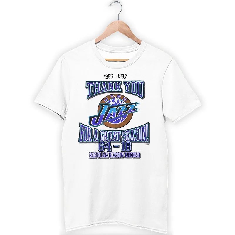 White T Shirt 1997 Vintage Utah Jazz Sweatshirt
