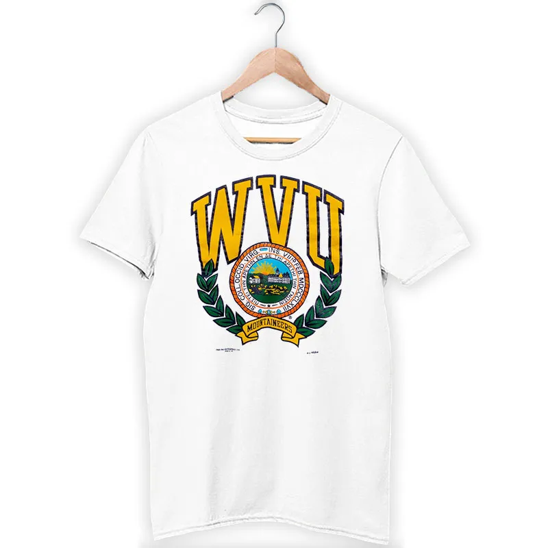 White T Shirt 80s West Virginia Vintage Wvu Sweatshirt