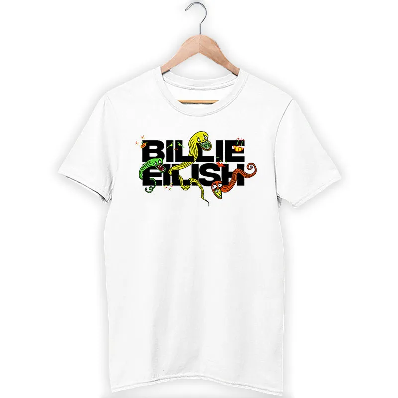 White T Shirt Concert Tour Lash Music Billie Eilish Merchandise Hoodie