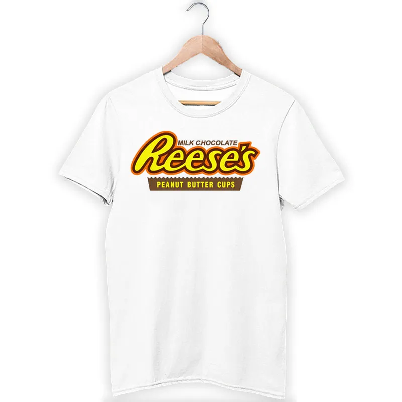 White T Shirt Milk Chocolate Peanuts Butter Cups Reese's Sweatshirt
