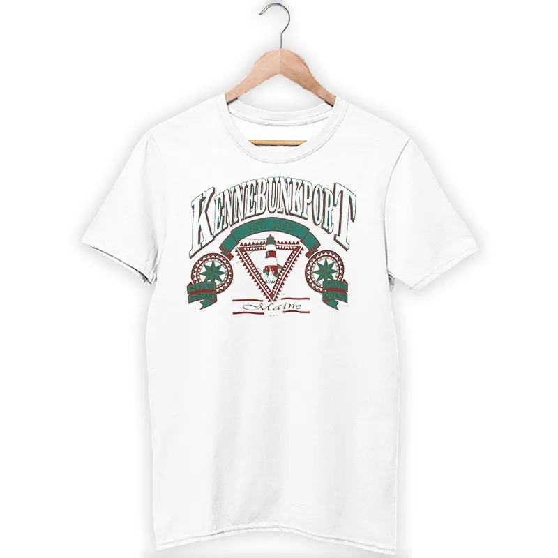 White T Shirt Vintage 1990s Maine Kennebunkport Sweatshirt
