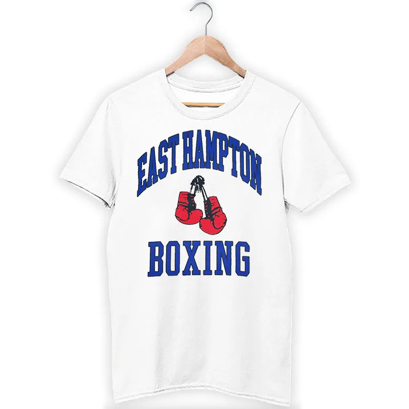 White T Shirt Vintage 90s Boxing East Hampton Sweatshirt