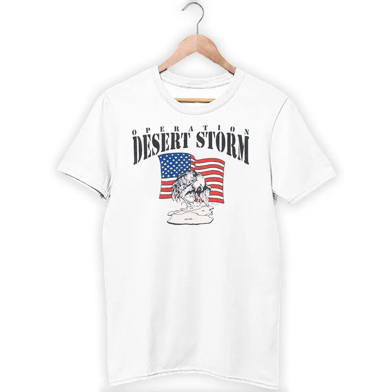 White T Shirt Vintage 90s Operation Desert Storm Sweatshirt