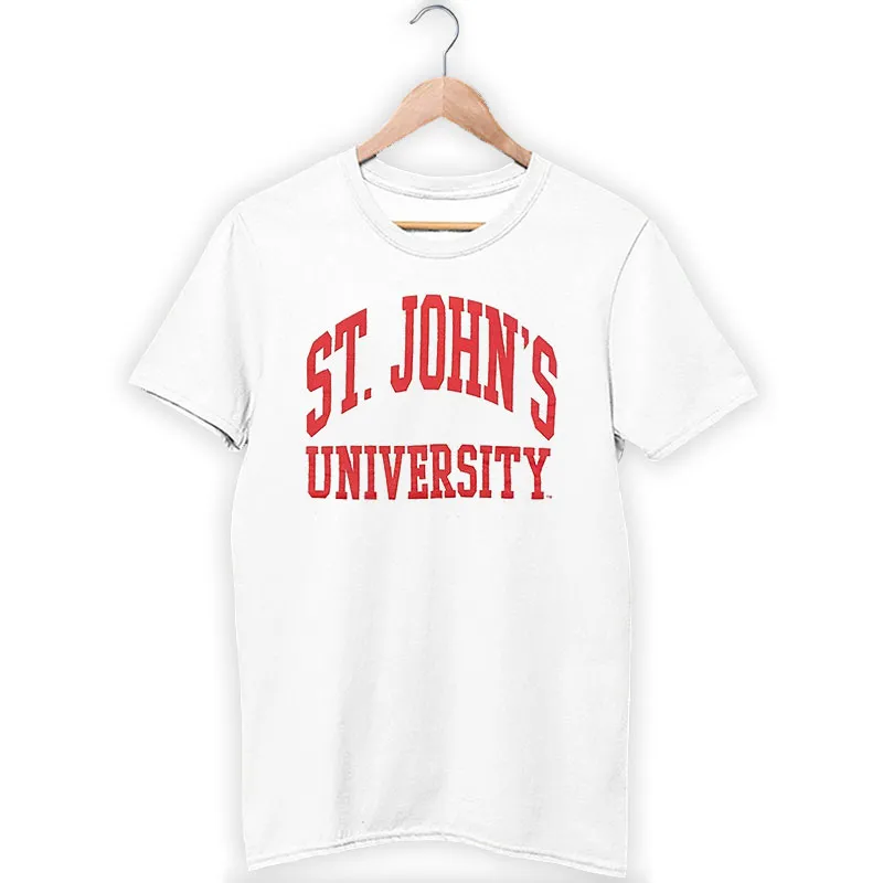 White T Shirt Vintage 90s St John's University Sweatshirt