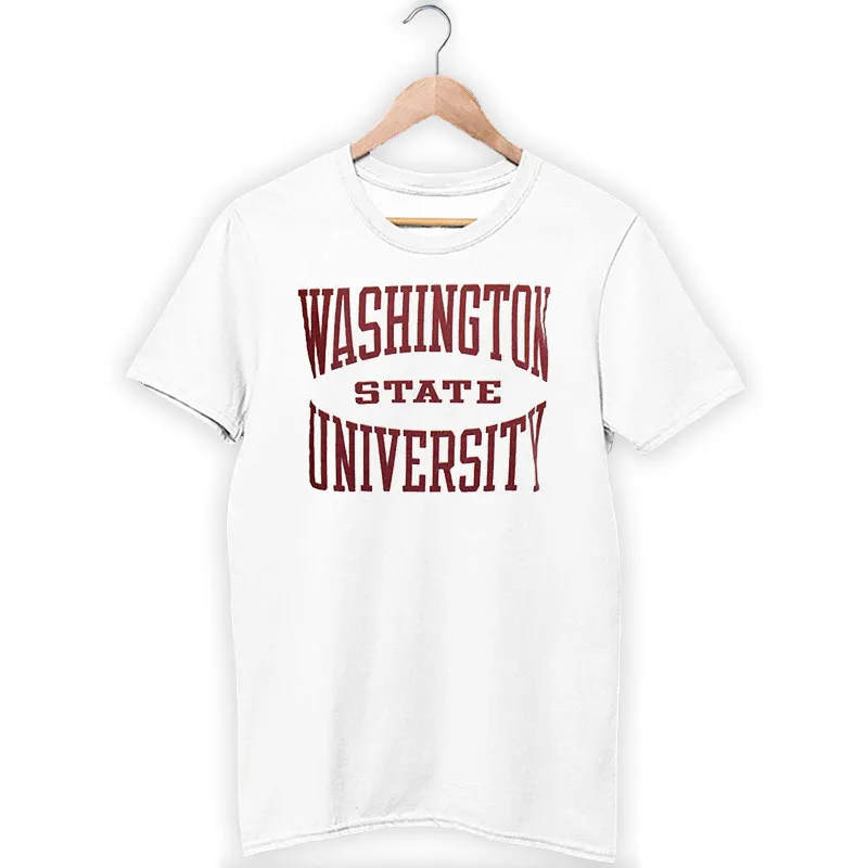 White T Shirt Vintage 90s Washington State University Sweatshirt