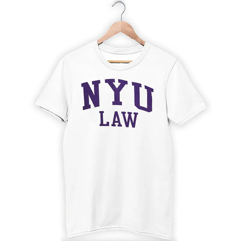 White T Shirt Vintage College Nyu Law Sweatshirt