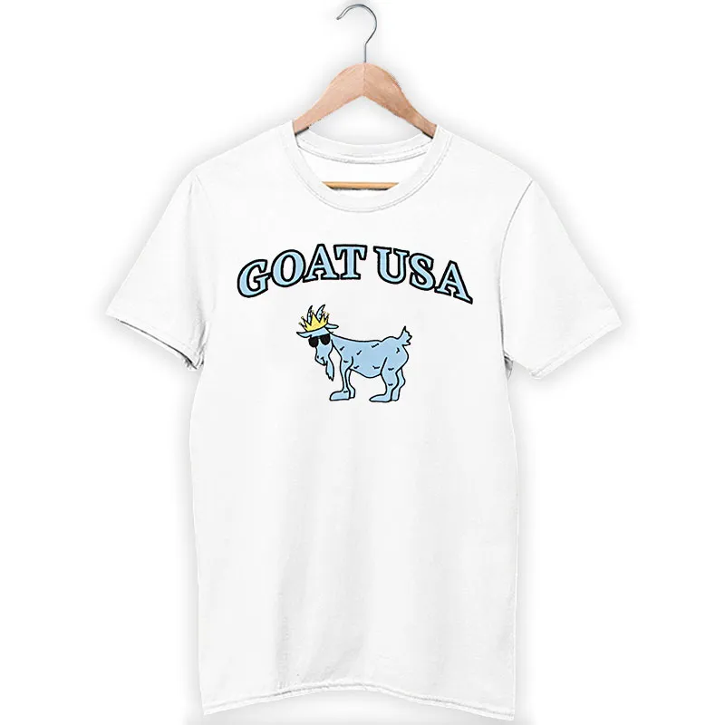 White T Shirt Vintage Inspired Goat Usa Sweatshirt
