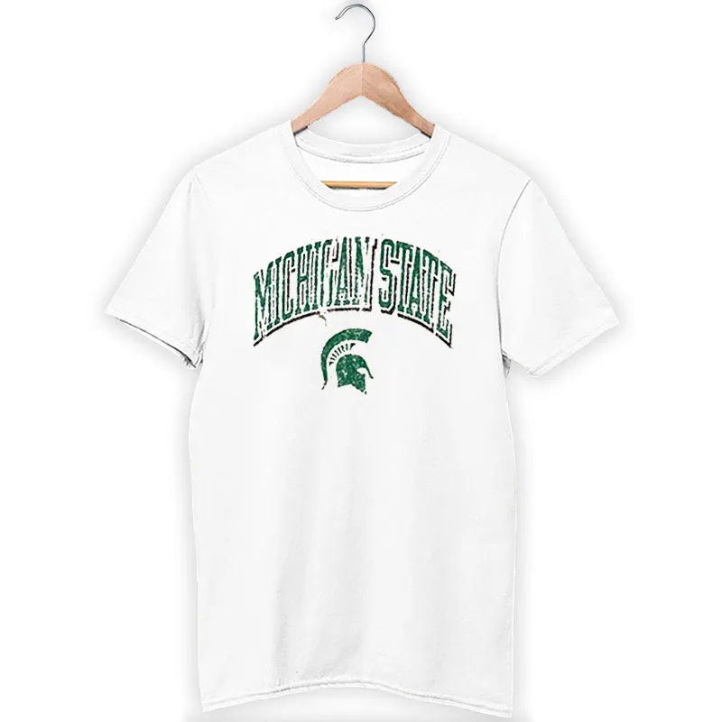 White T Shirt Vintage Michigan State Hoodie