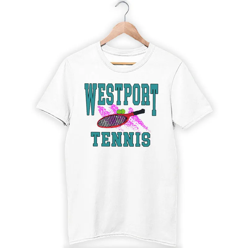 White T Shirt Westport 90s Vintage Tennis Sweatshirt