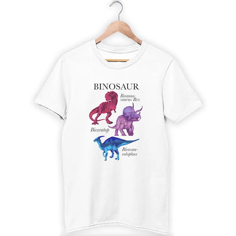 Bisexual Pride Subtle Bi Pride Bisexual Dinosaur Shirt