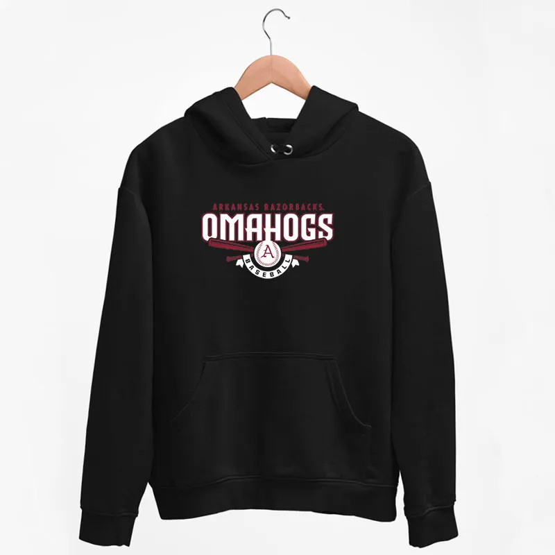 Black Hoodie Arkansas Baseball Omahogs Shirt