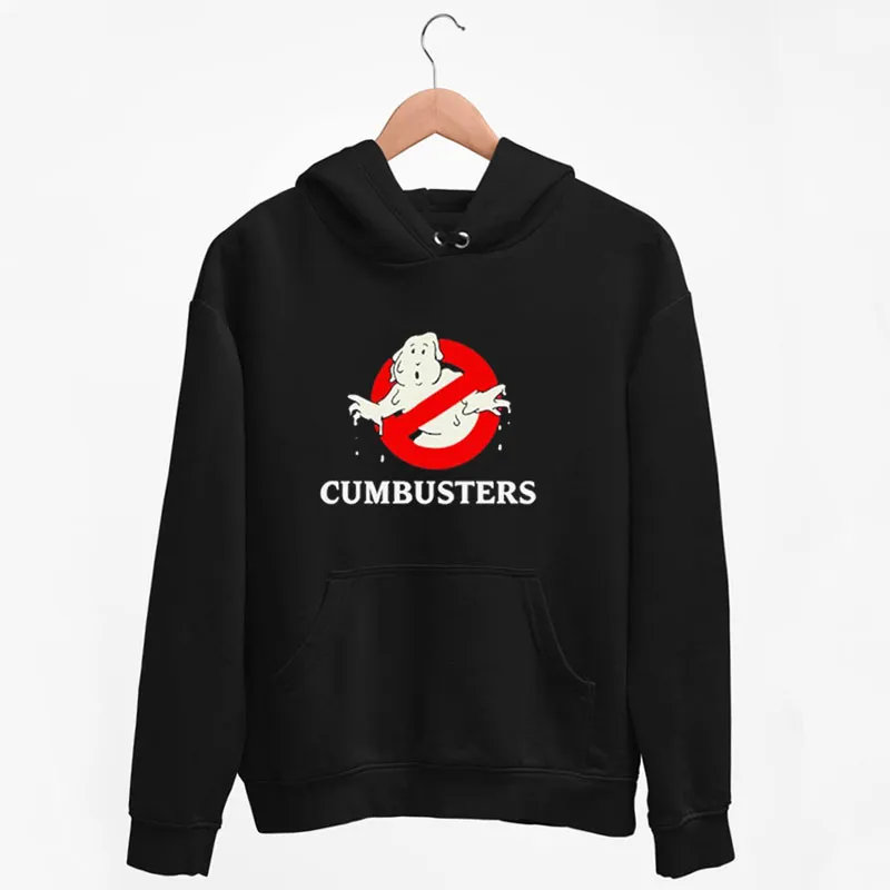 Black Hoodie Ghostbusters Meme Cumbusters Shirt