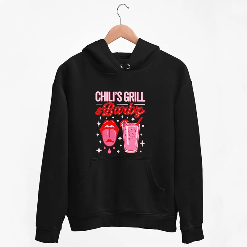 Black Hoodie Grill And Barbz Day Chilis Shirt