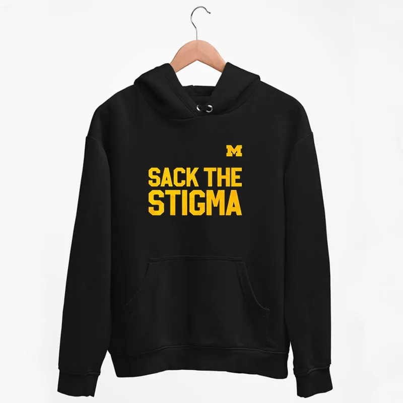 Black Hoodie Michigan Football Sack The Stigma Shirt