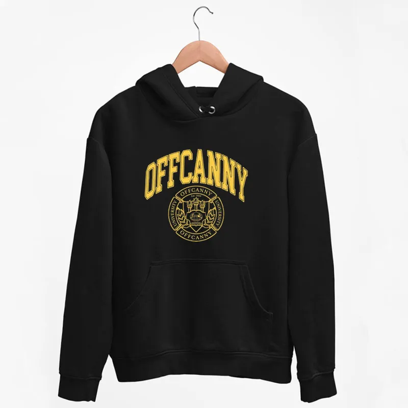 Black Hoodie Offcanny Merch University Shirt