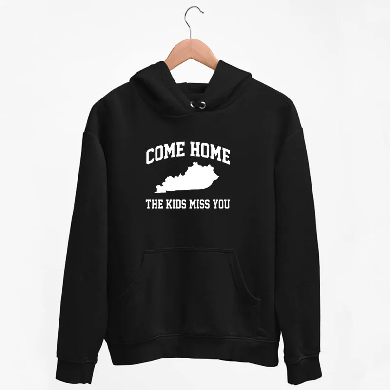 Black Hoodie Outline Of Ky Come Home Shirt
