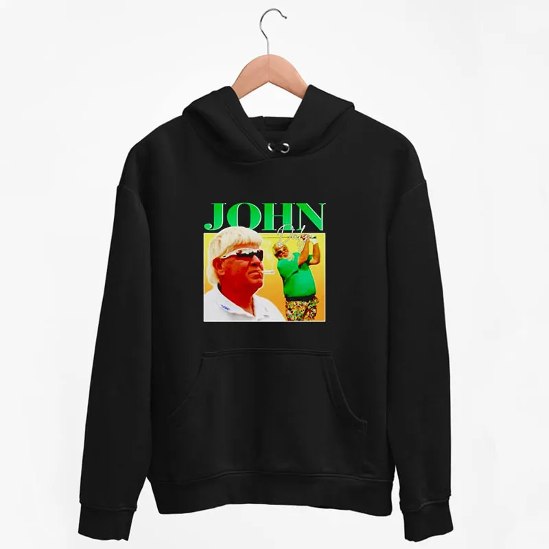 Black Hoodie Retro Golf John Daly T Shirt