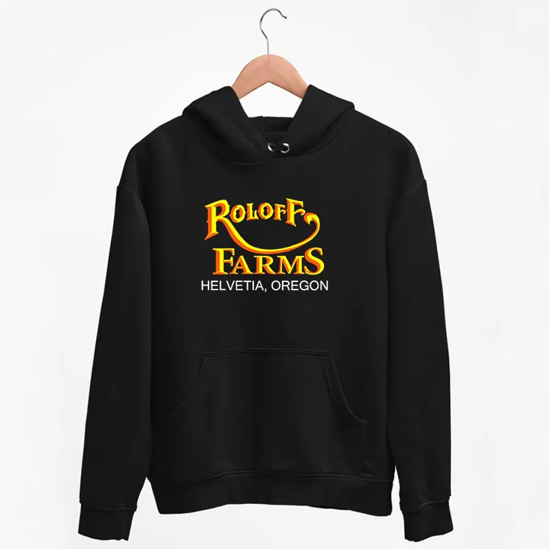 Black Hoodie Roloff Farms Merchandise Helvetia Oregon Shirt