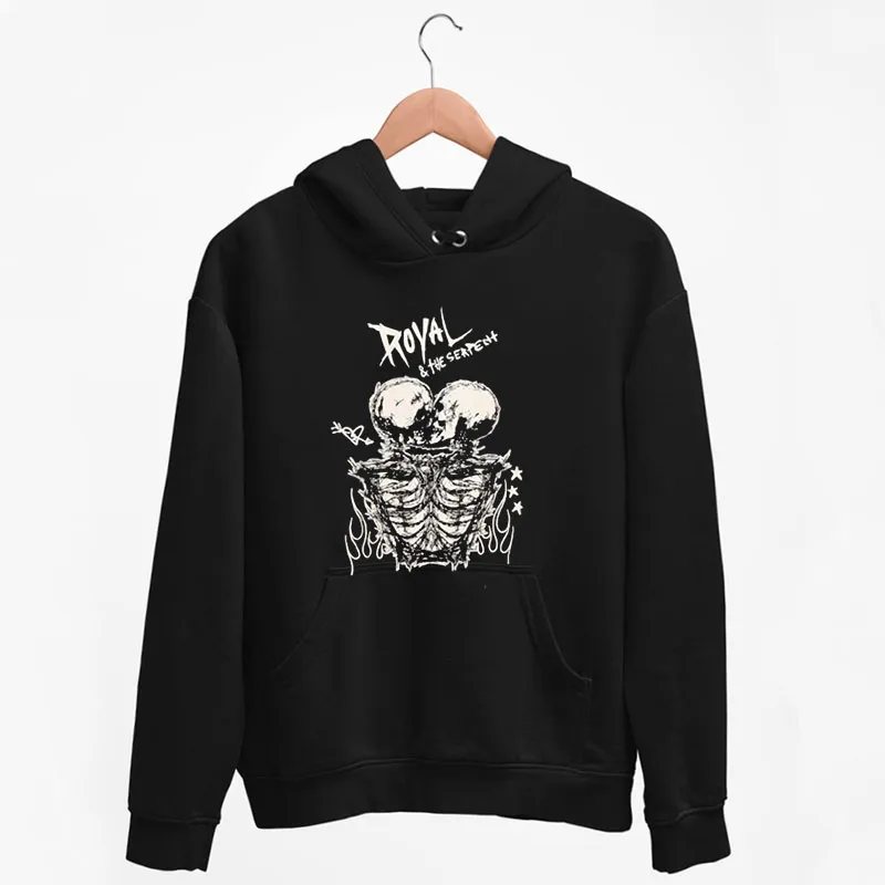 Black Hoodie Royal And The Serpent Merch Skeletons Shirt