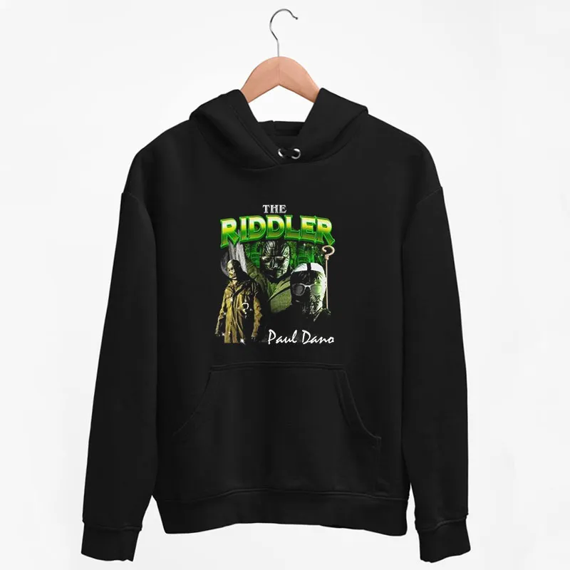 Black Hoodie The Riddler Merch Paul Dano Shirt