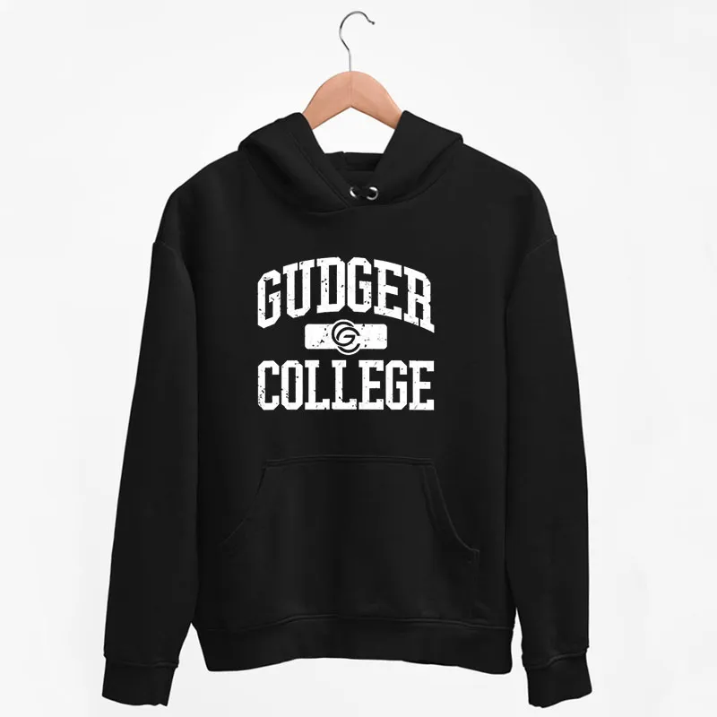 Black Hoodie Vintage Inspired Gudger College Shirt
