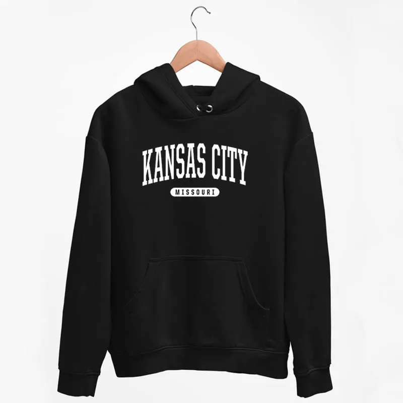 Black Hoodie Vintage Retro Kansas City Kc Sweatshirt