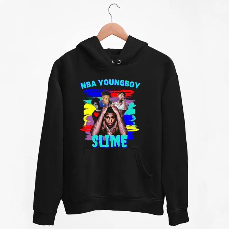Black Hoodie Vintage Retro Youngboy Sweatshirt