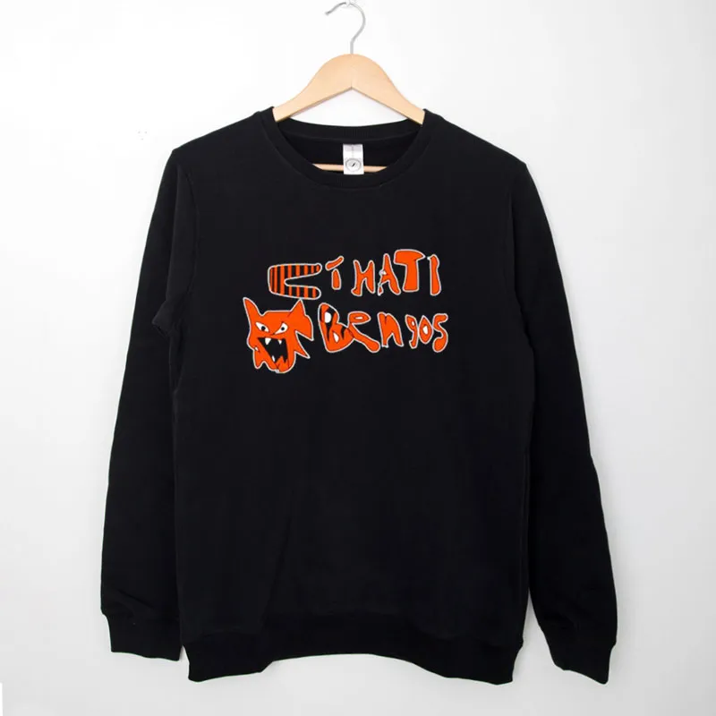 Black Sweatshirt 90s Vintage Cinati Bengos Shirt