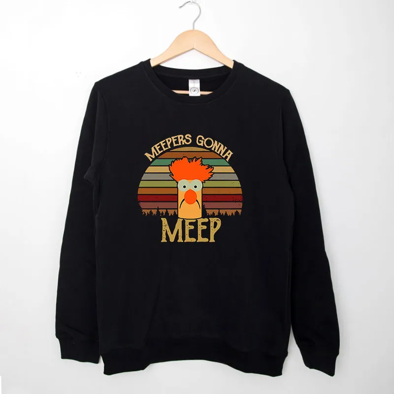 Black Sweatshirt Beaker Meeper Muppet Shirt