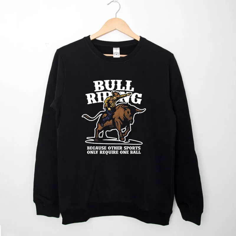 Black Sweatshirt Cowboy Rodeo Bull Riding Shirts