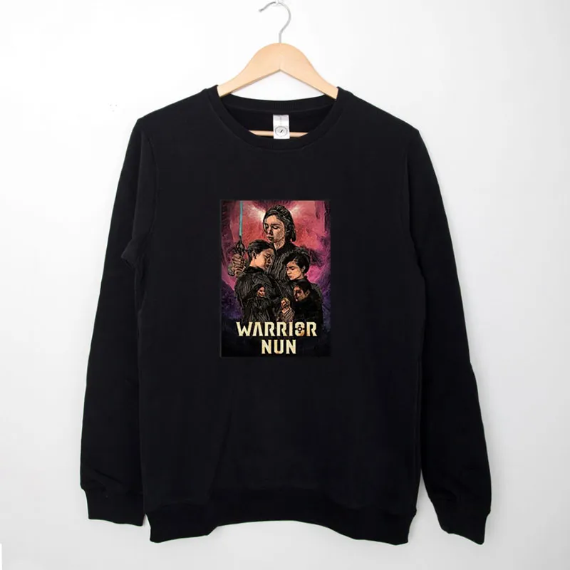 Black Sweatshirt Fighting The Demons Warrior Nun Wiki Shirt