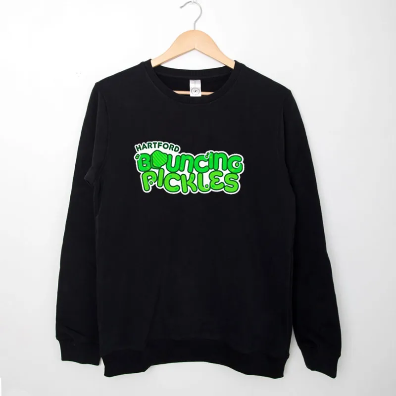 Black Sweatshirt Funny Hartford Bouncing Pickles Shirt