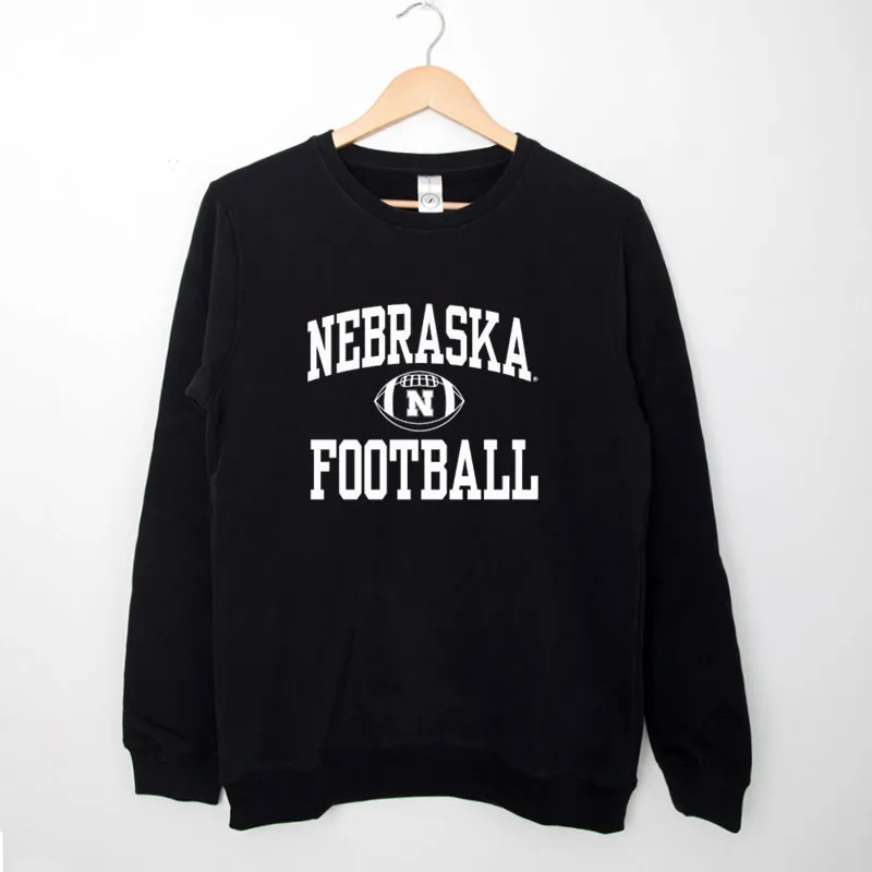 Black Sweatshirt Husker Nebraska Football Logo Shirt