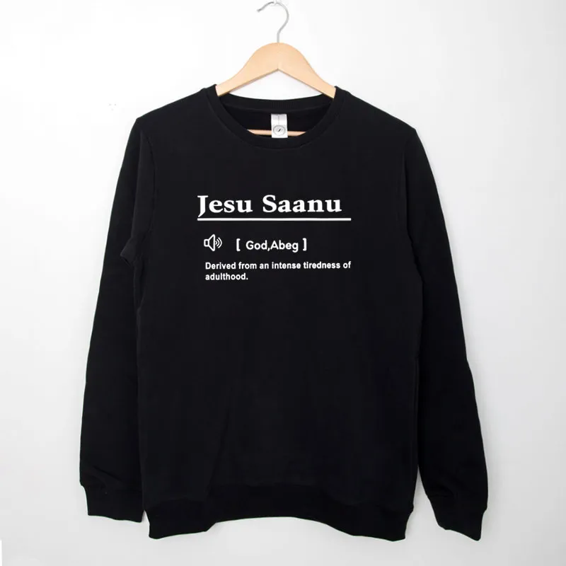 Black Sweatshirt Jesu Merch Saanu Shirt