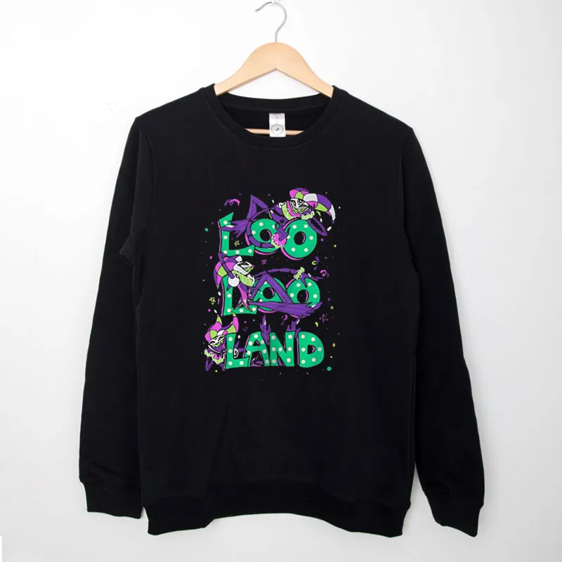 Black Sweatshirt Loo Loo Land Hazbin Hotel Shirt