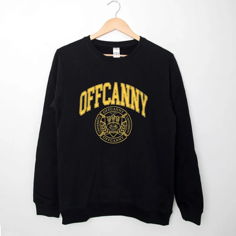 Black Sweatshirt Offcanny Merch University Shirt