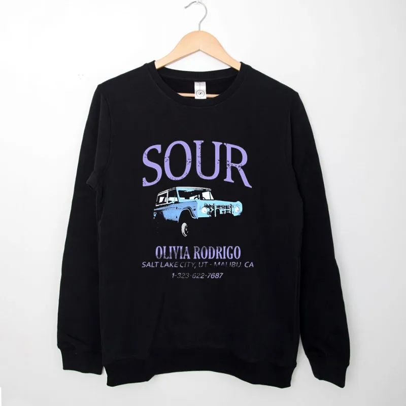Black Sweatshirt Olivia Rodrigo Car Sour Shirt