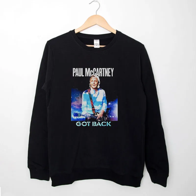 Black Sweatshirt Paul Mccartney Merch Got Back Shirt
