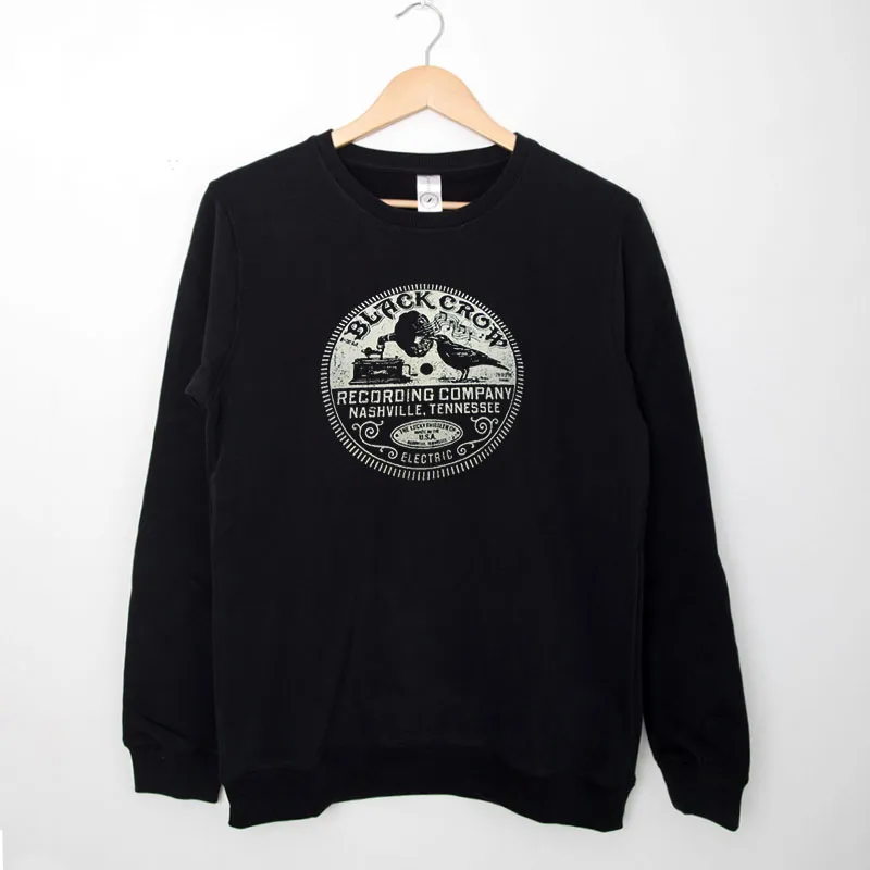 Black Sweatshirt Recording Company Nashville Tennessee Black Crow Shirt